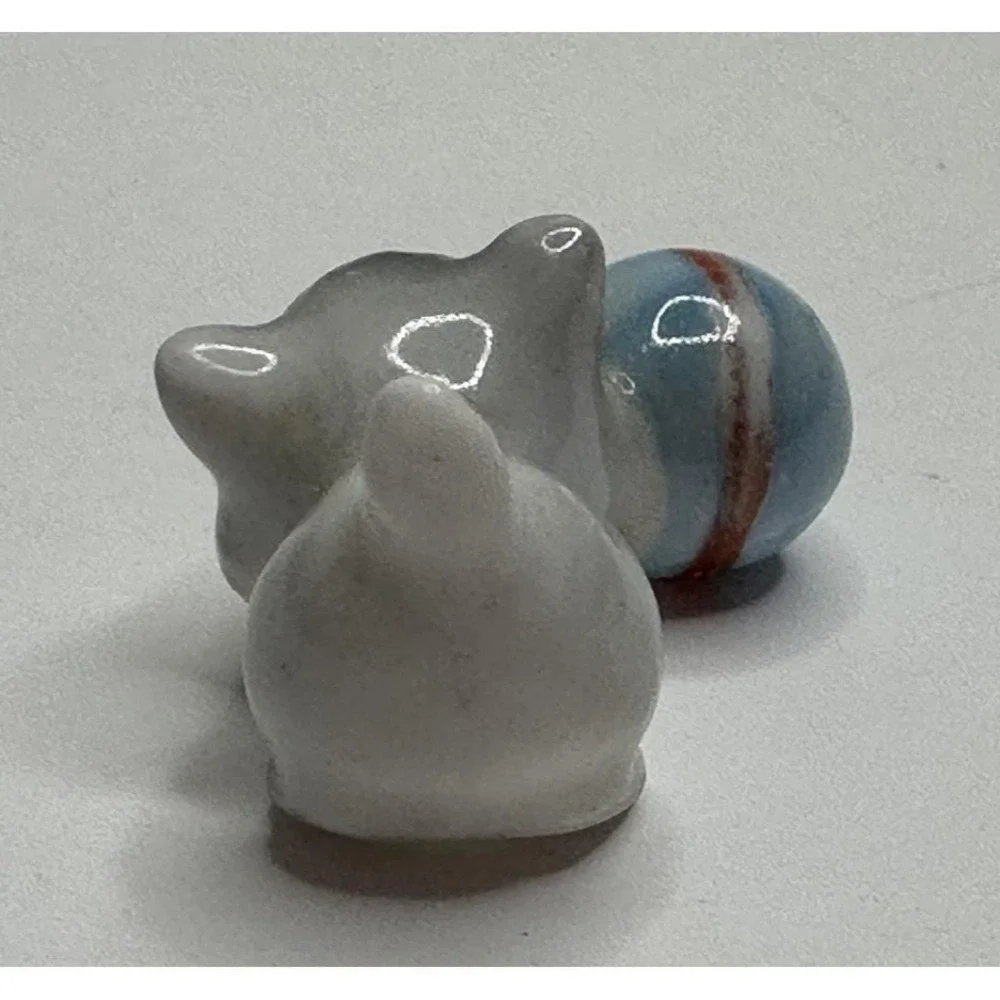 VTG 1960s Josef Miniature kitty cat figure playing with ball Figure